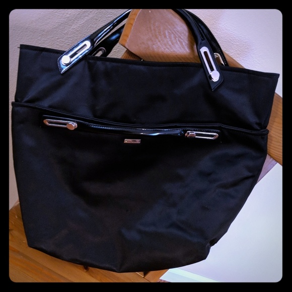 abbi Handbags - EUC ABBI LARGE SATIN LIKE TOTE BAG